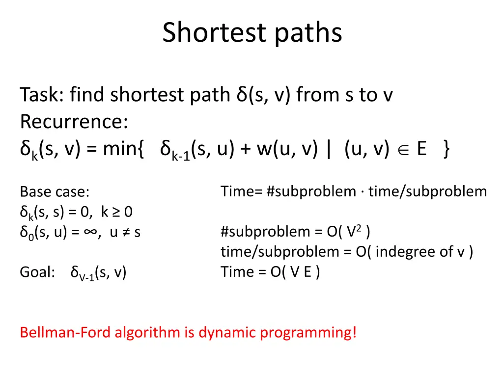 shortest paths 6