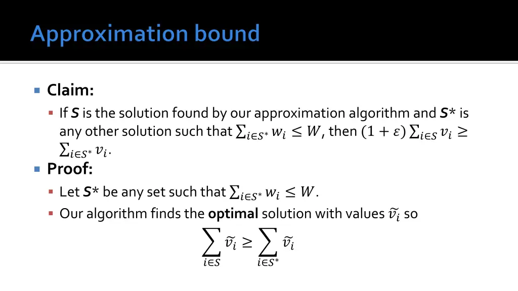 claim if s is the solution found