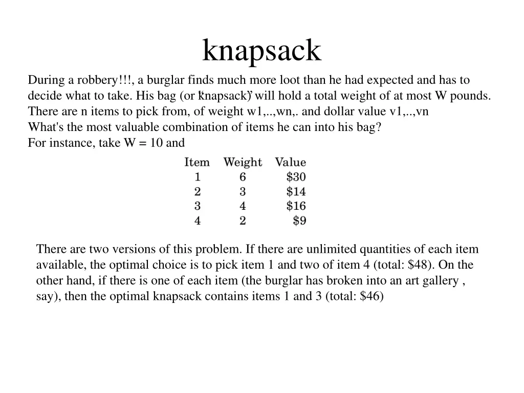 knapsack