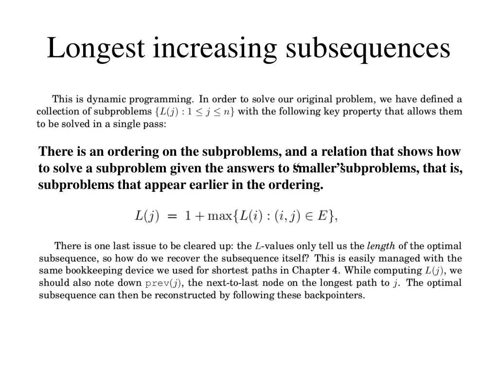 longest increasing subsequences 2