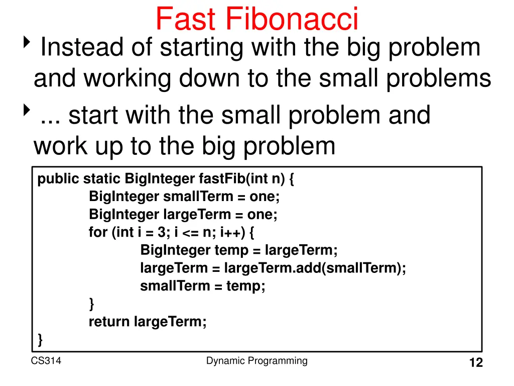 fast fibonacci