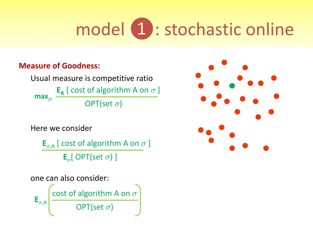 model stochastic online