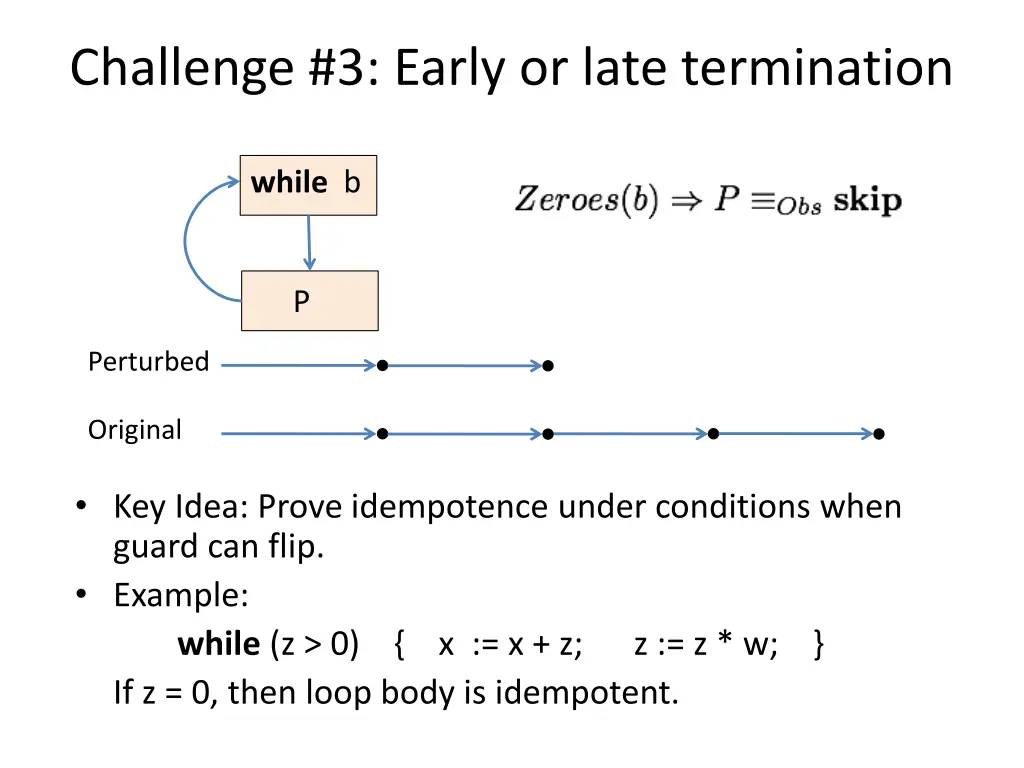 challenge 3 early or late termination