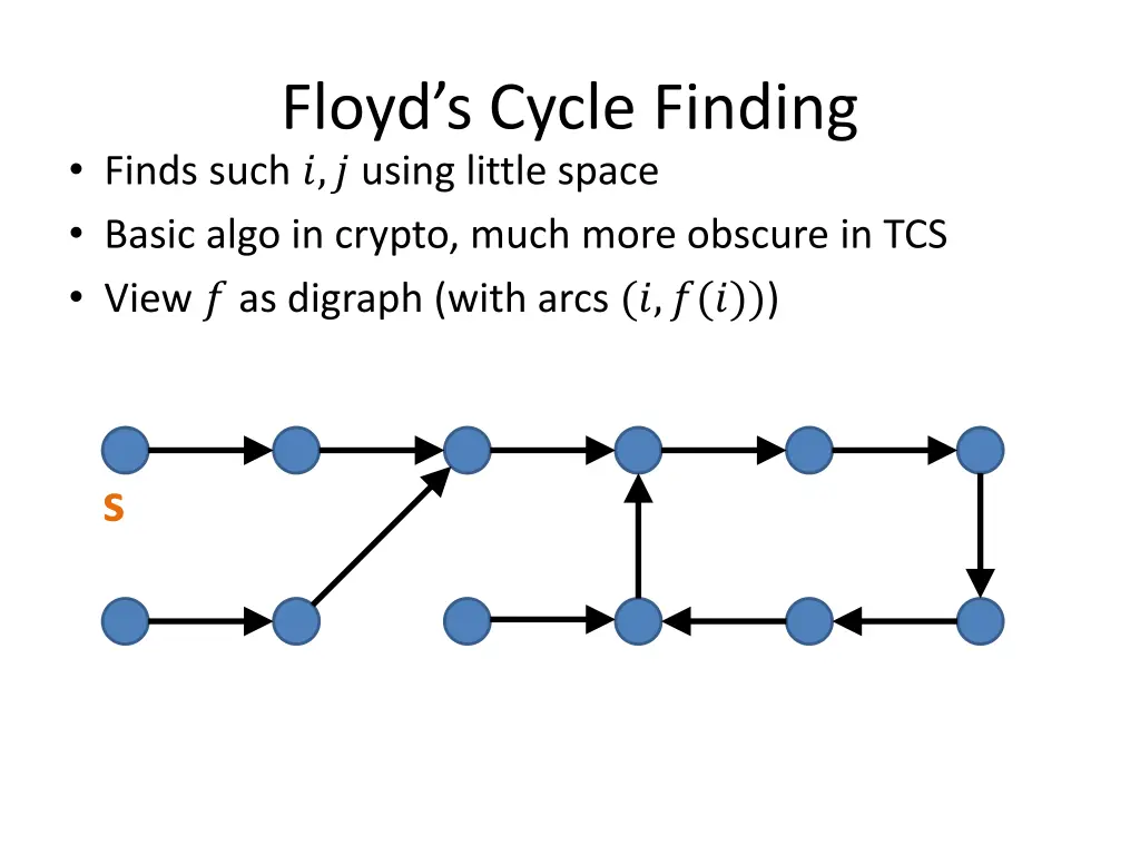 floyd s cycle finding finds such using little