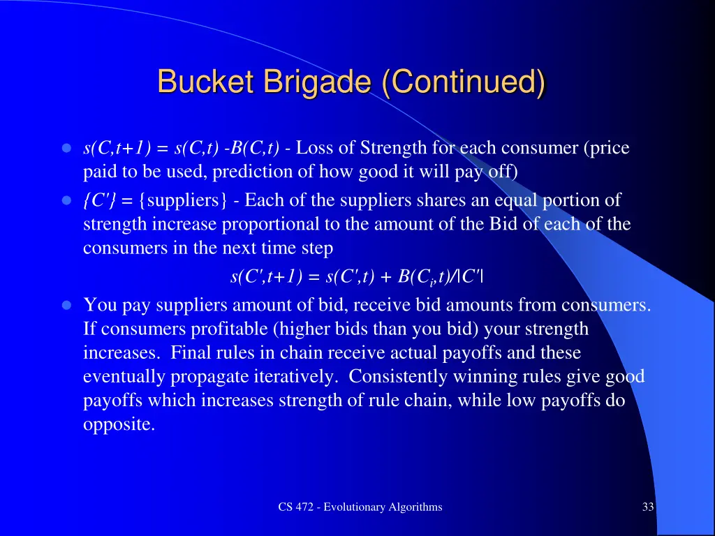 bucket brigade continued 1