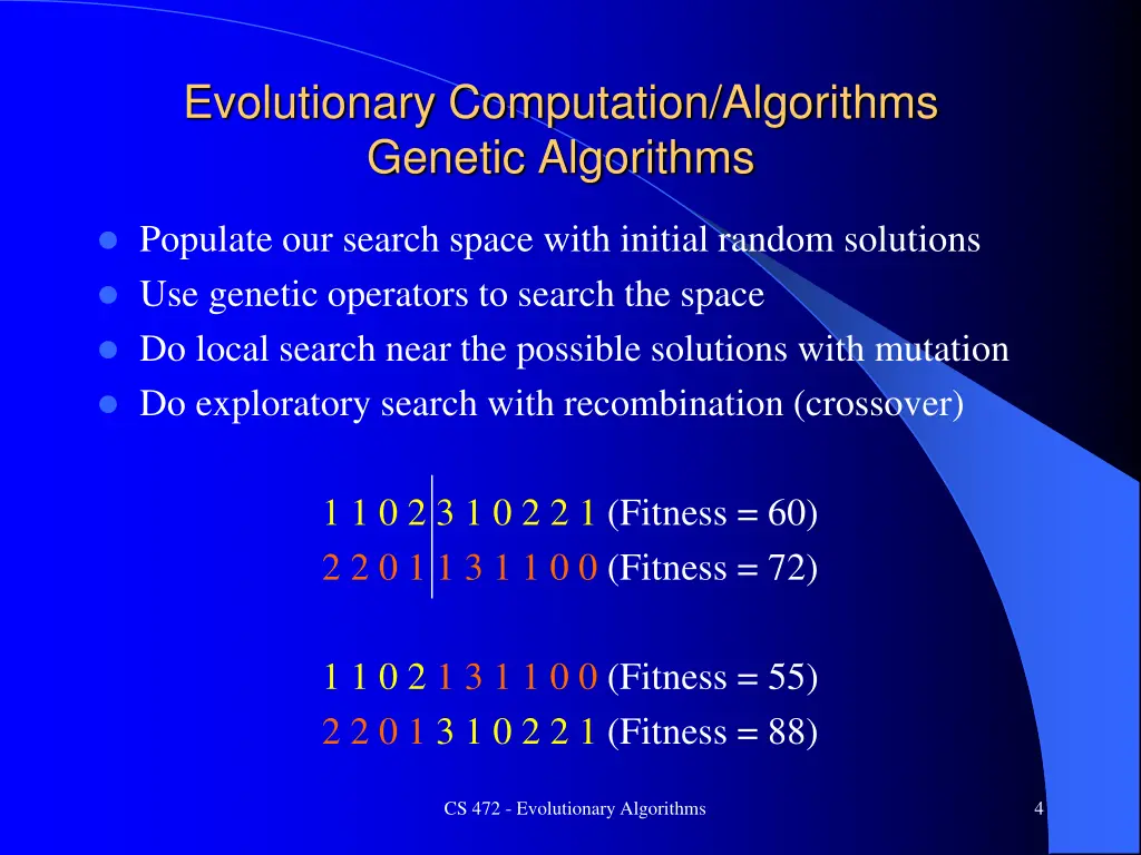 evolutionary computation algorithms genetic 2