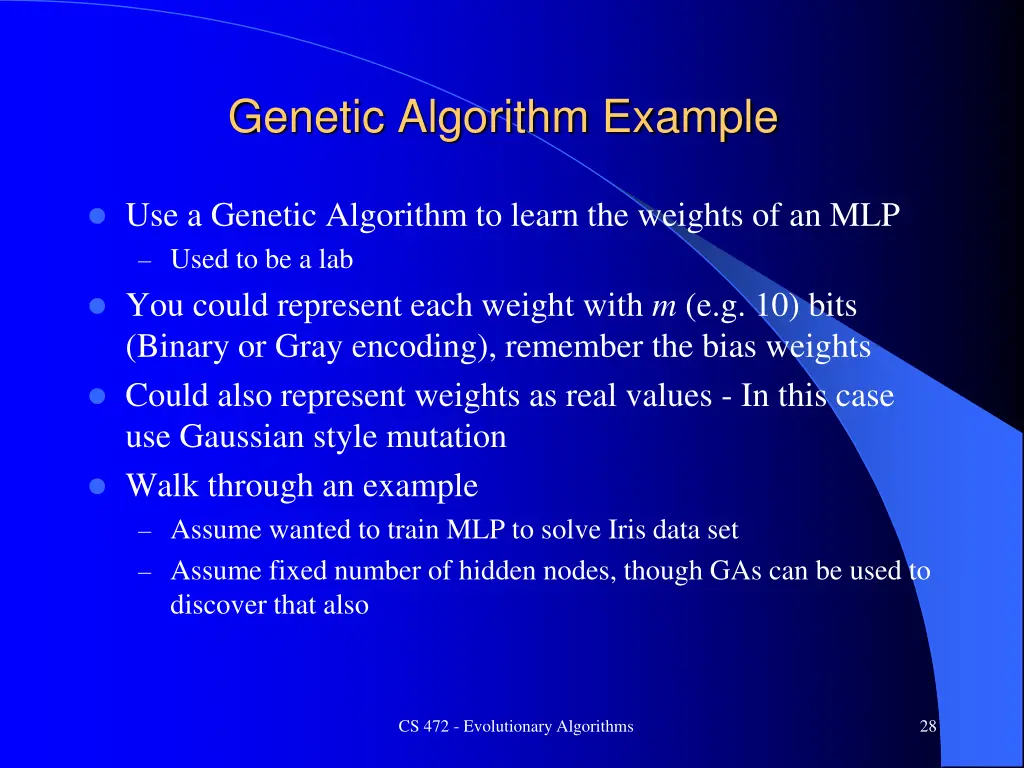 genetic algorithm example 1