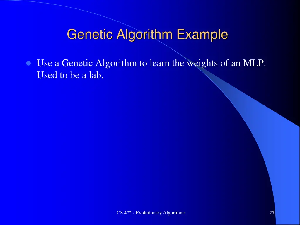 genetic algorithm example