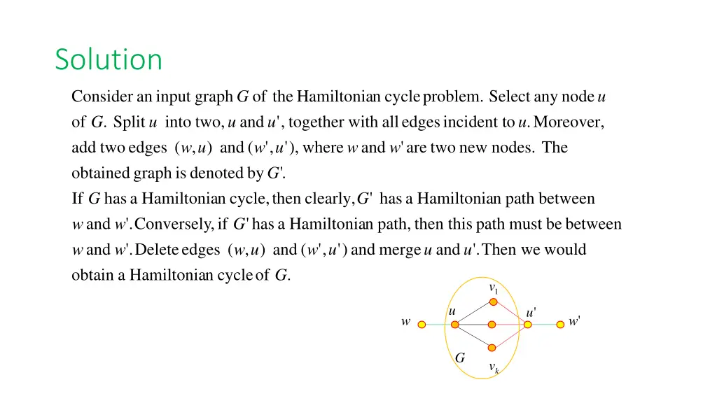 solution consider g