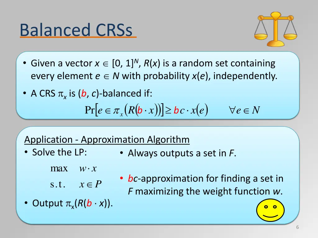 balanced crss