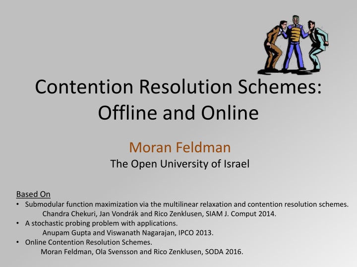 contention resolution schemes offline and online