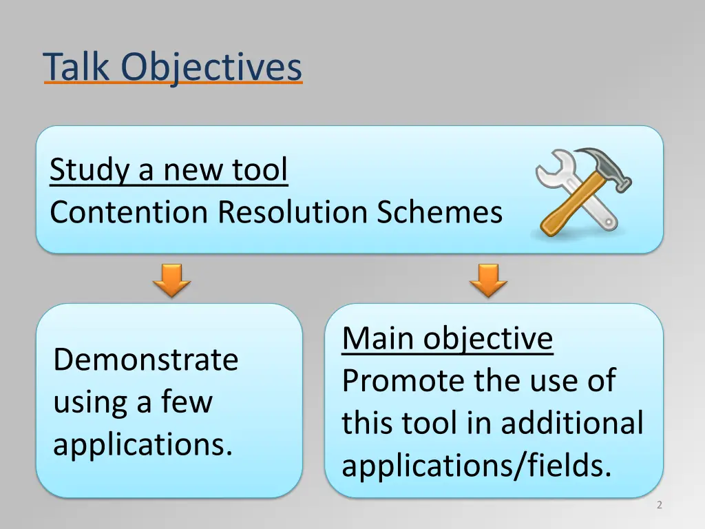 talk objectives