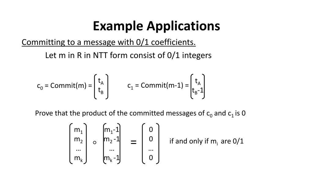 example applications