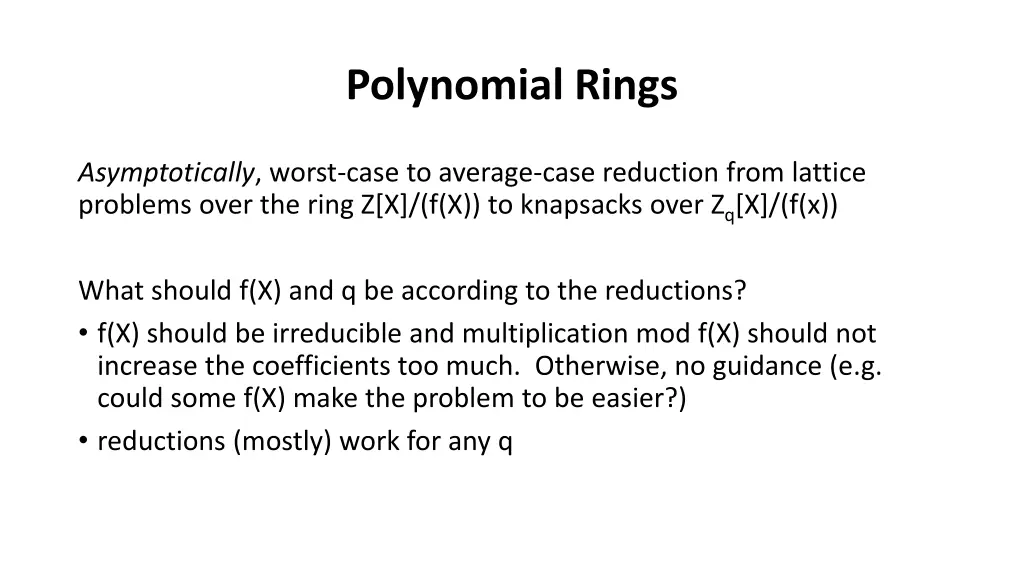 polynomial rings