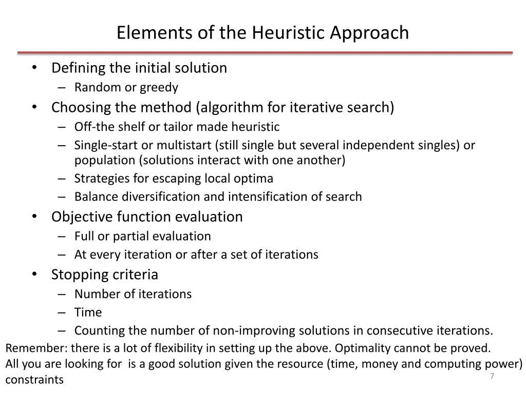 elements of the heuristic approach 1