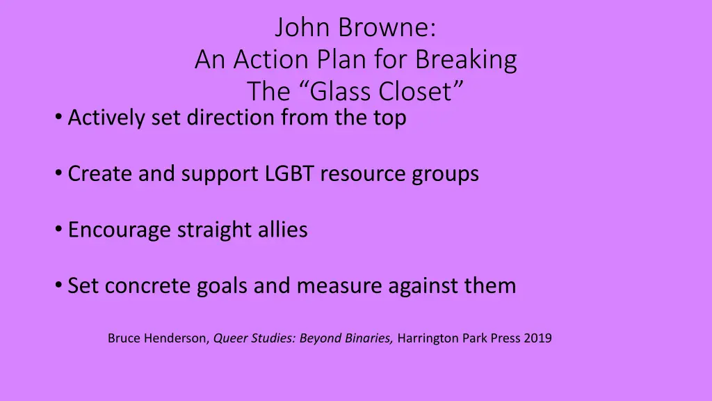 john browne an action plan for breaking the glass