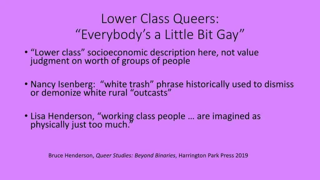 lower class queers everybody s a little