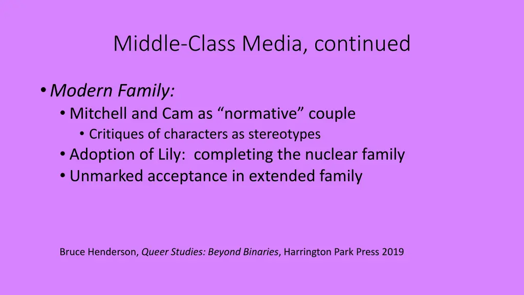 middle class media continued