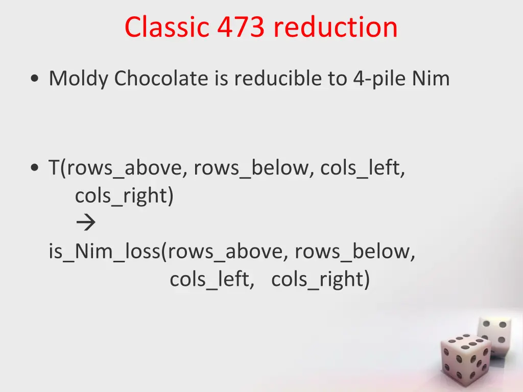 classic 473 reduction