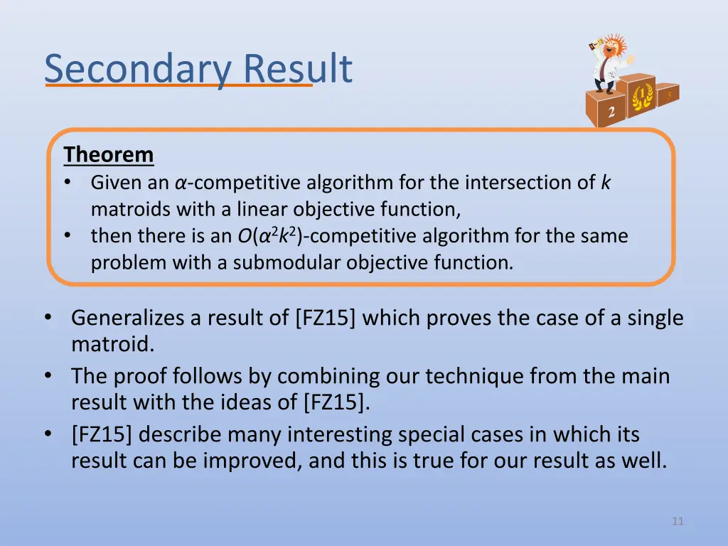 secondary result