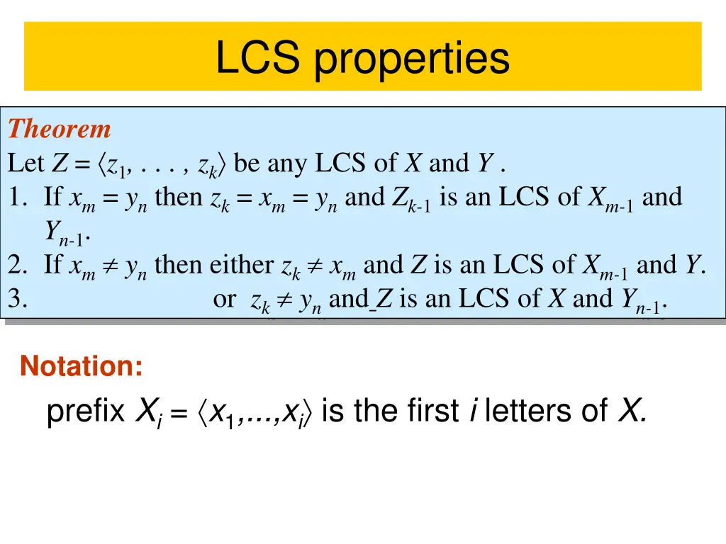 lcs properties