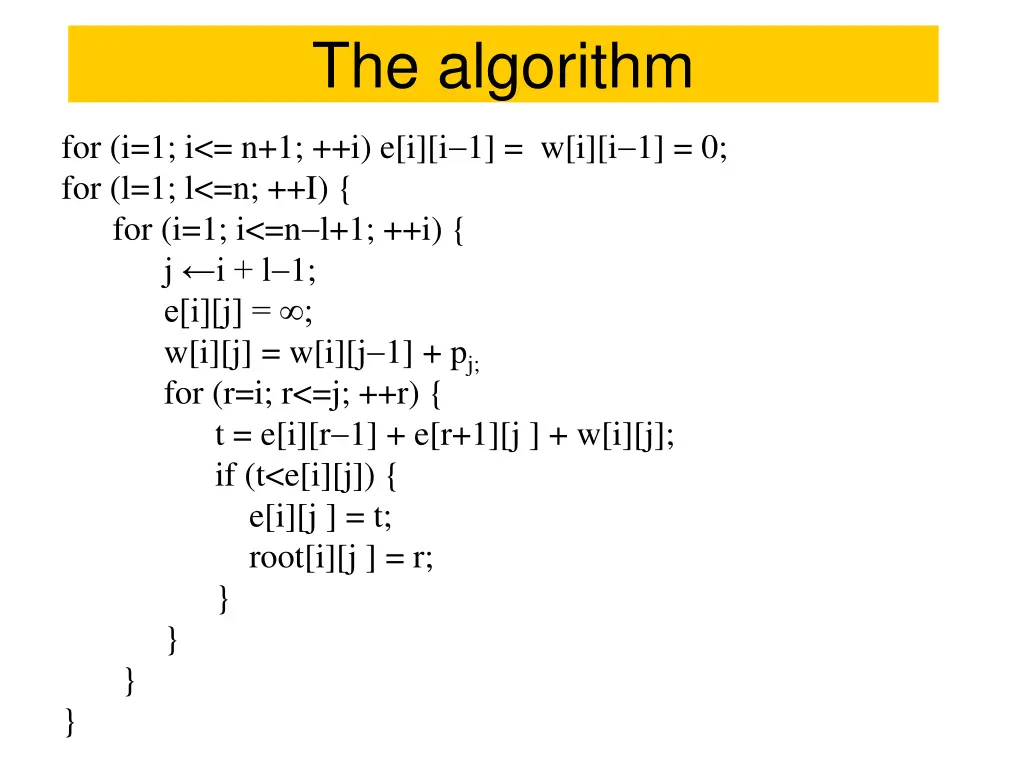 the algorithm 2