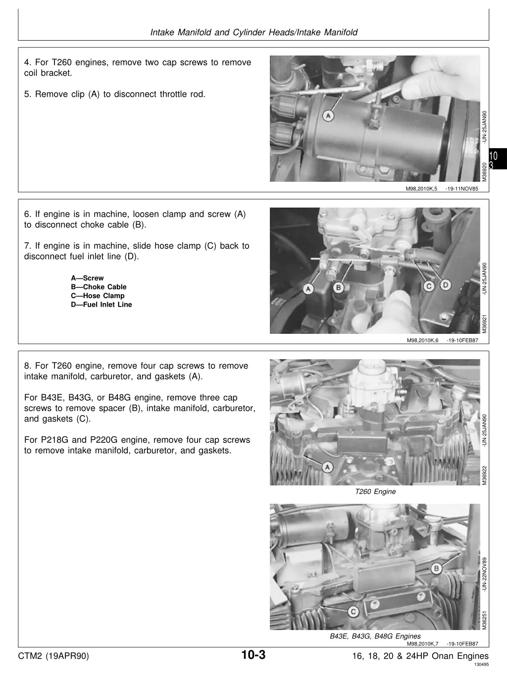 intake manifold and cylinder heads intake manifold 1