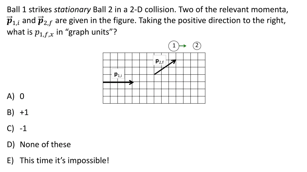 ball 1 strikes stationary ball 1