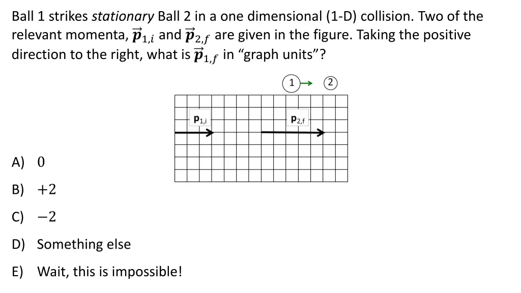 ball 1 strikes stationary ball