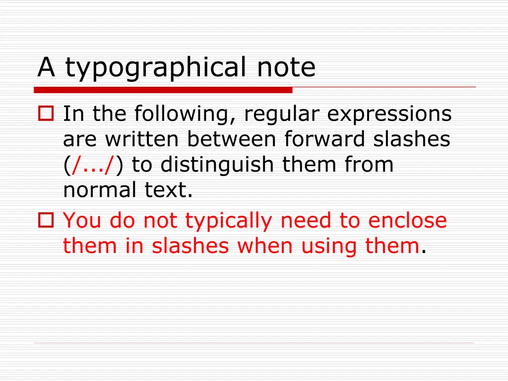 a typographical note