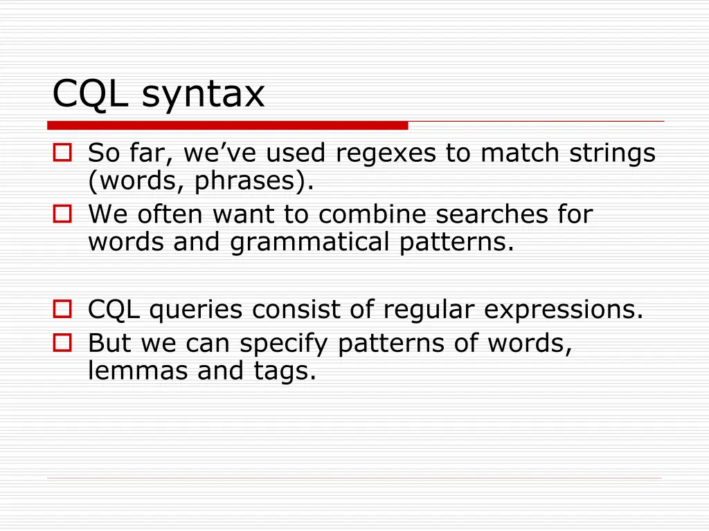 cql syntax