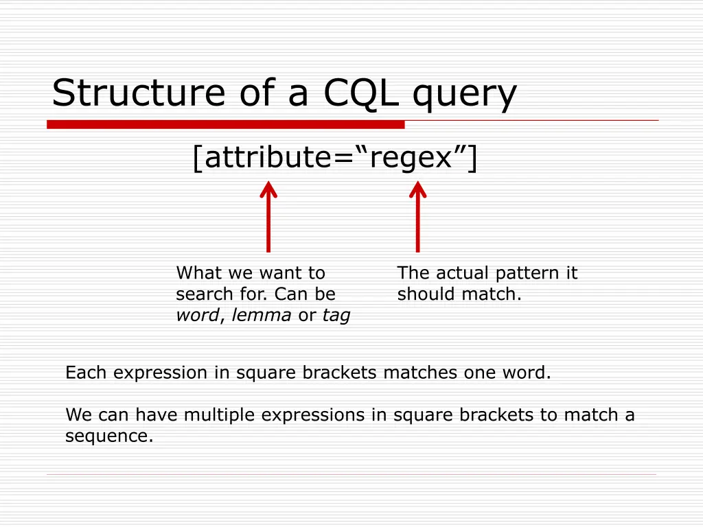 structure of a cql query 2