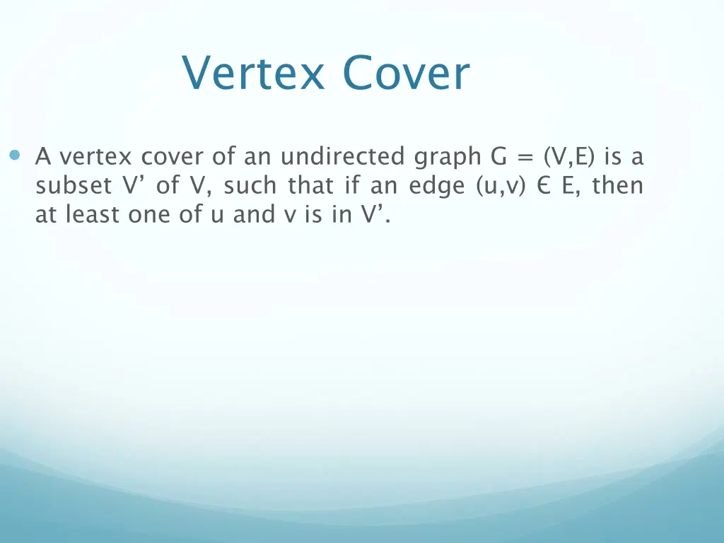 vertex cover