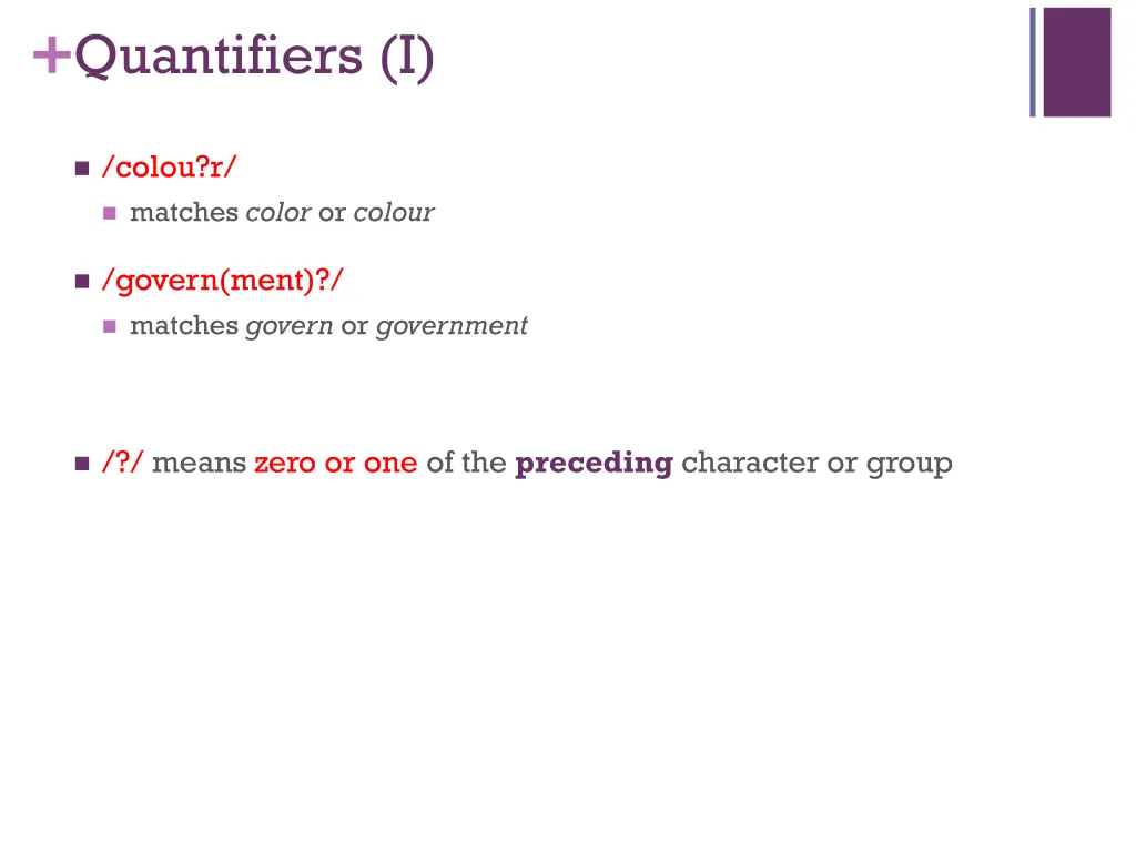 quantifiers i