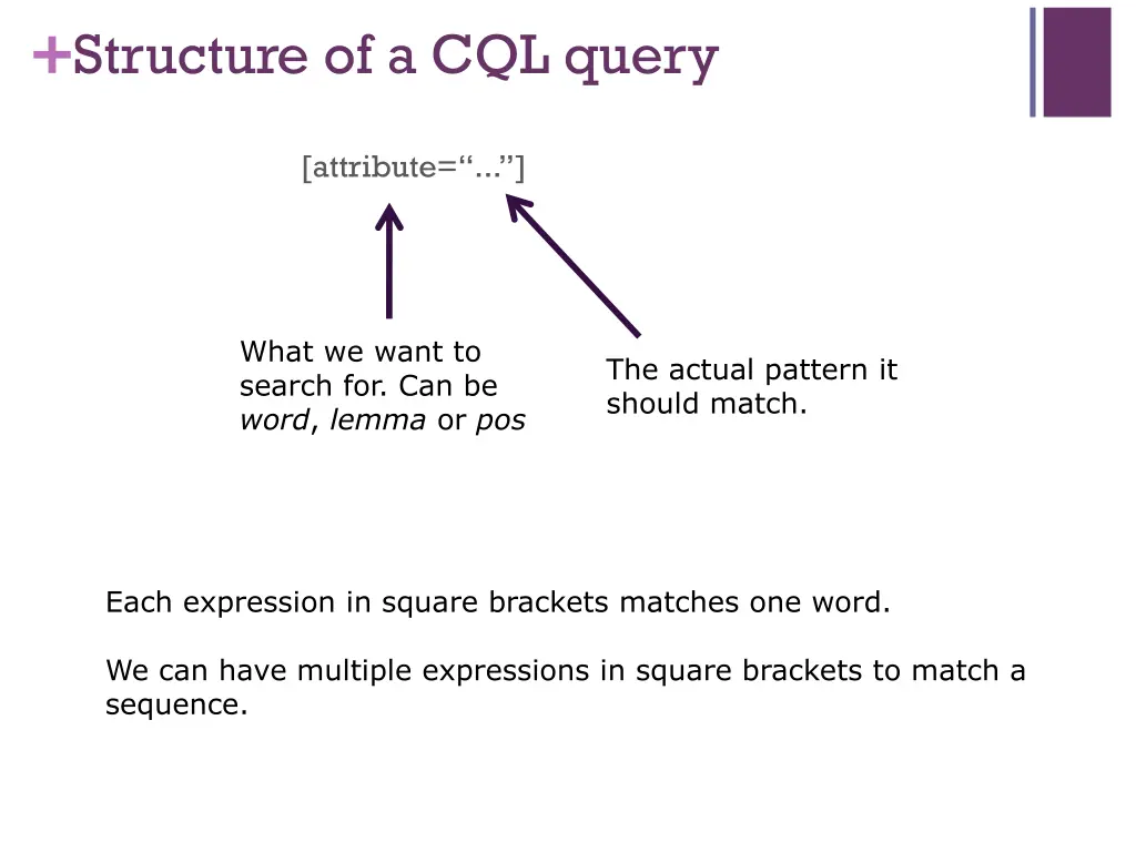 structure of a cql query 2