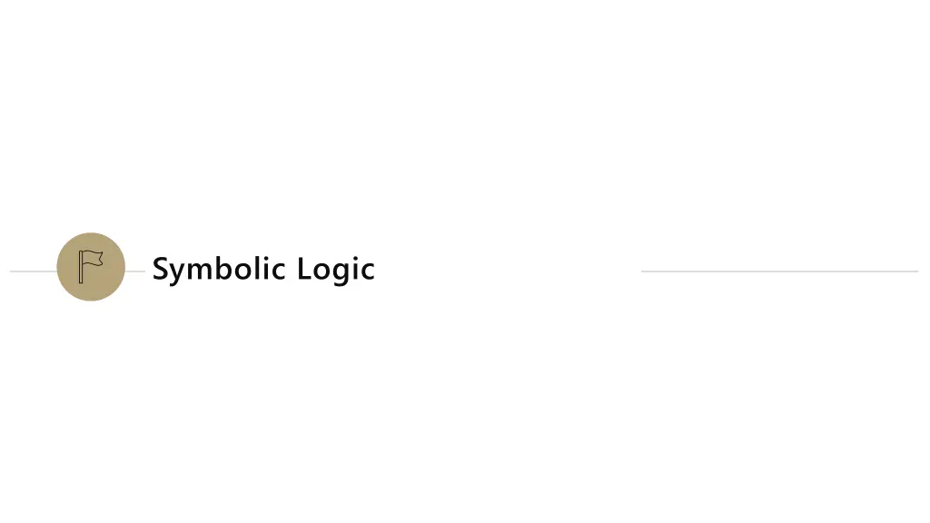 symbolic logic