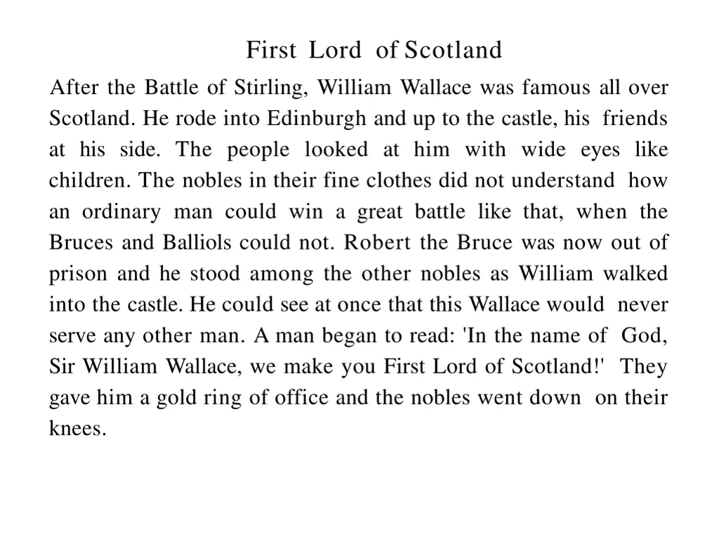 first lord of scotland