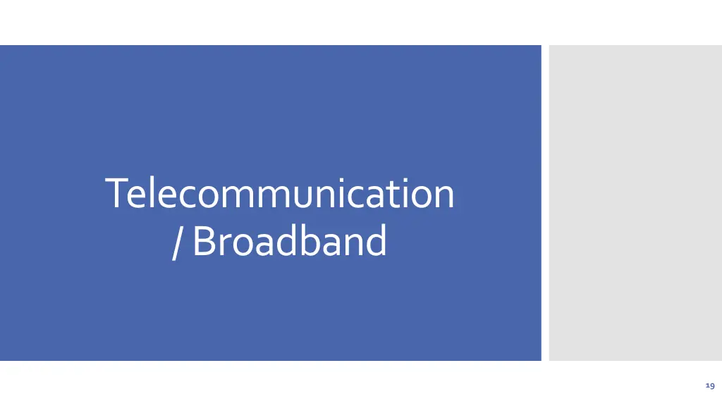 telecommunication broadband