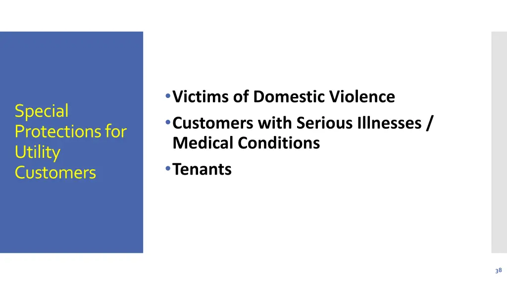 victims of domestic violence customers with