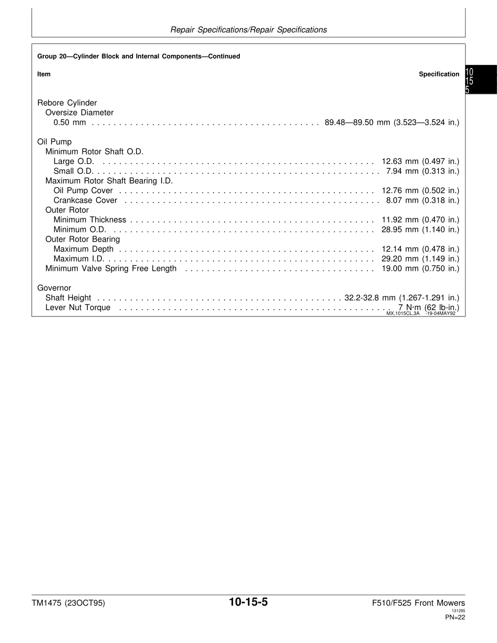 repair specifications repair specifications 3