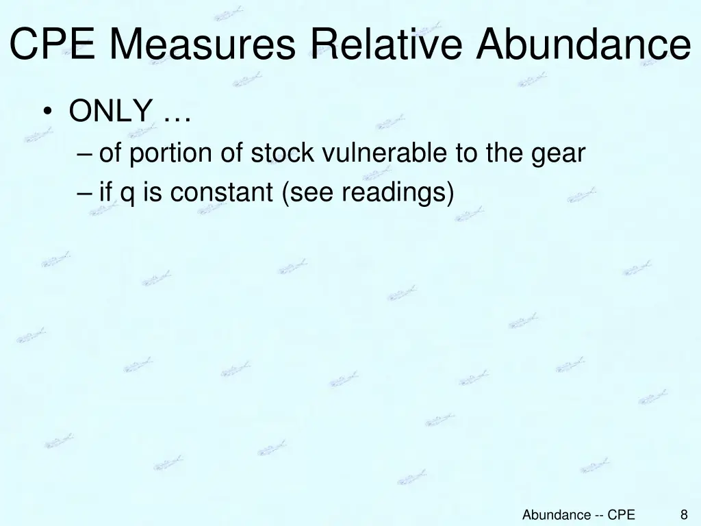 cpe measures relative abundance 1