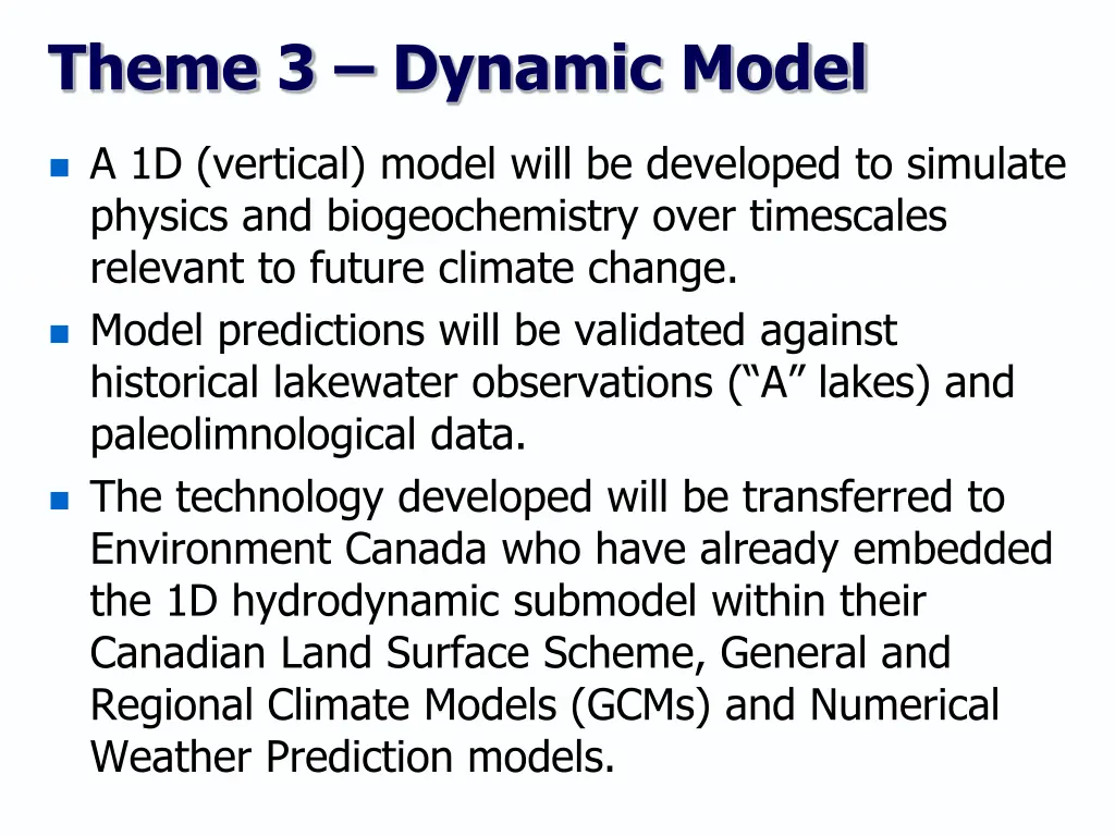 theme 3 dynamic model