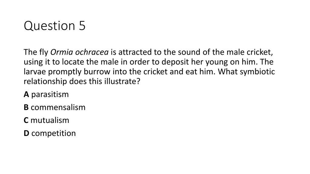 question 5