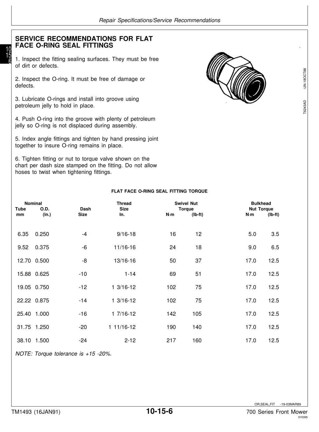 repair specifications service recommendations 1