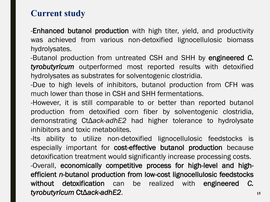 current study