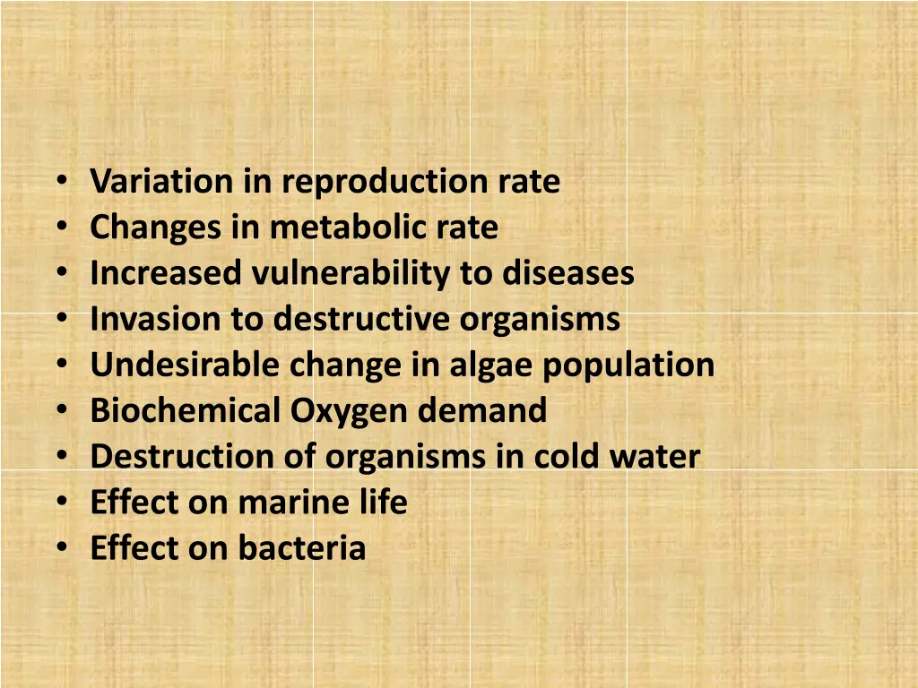 variation in reproduction rate changes