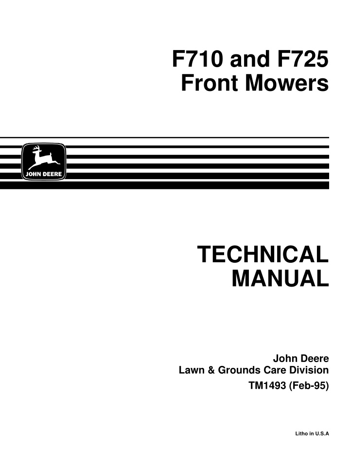 f710 and f725 front mowers