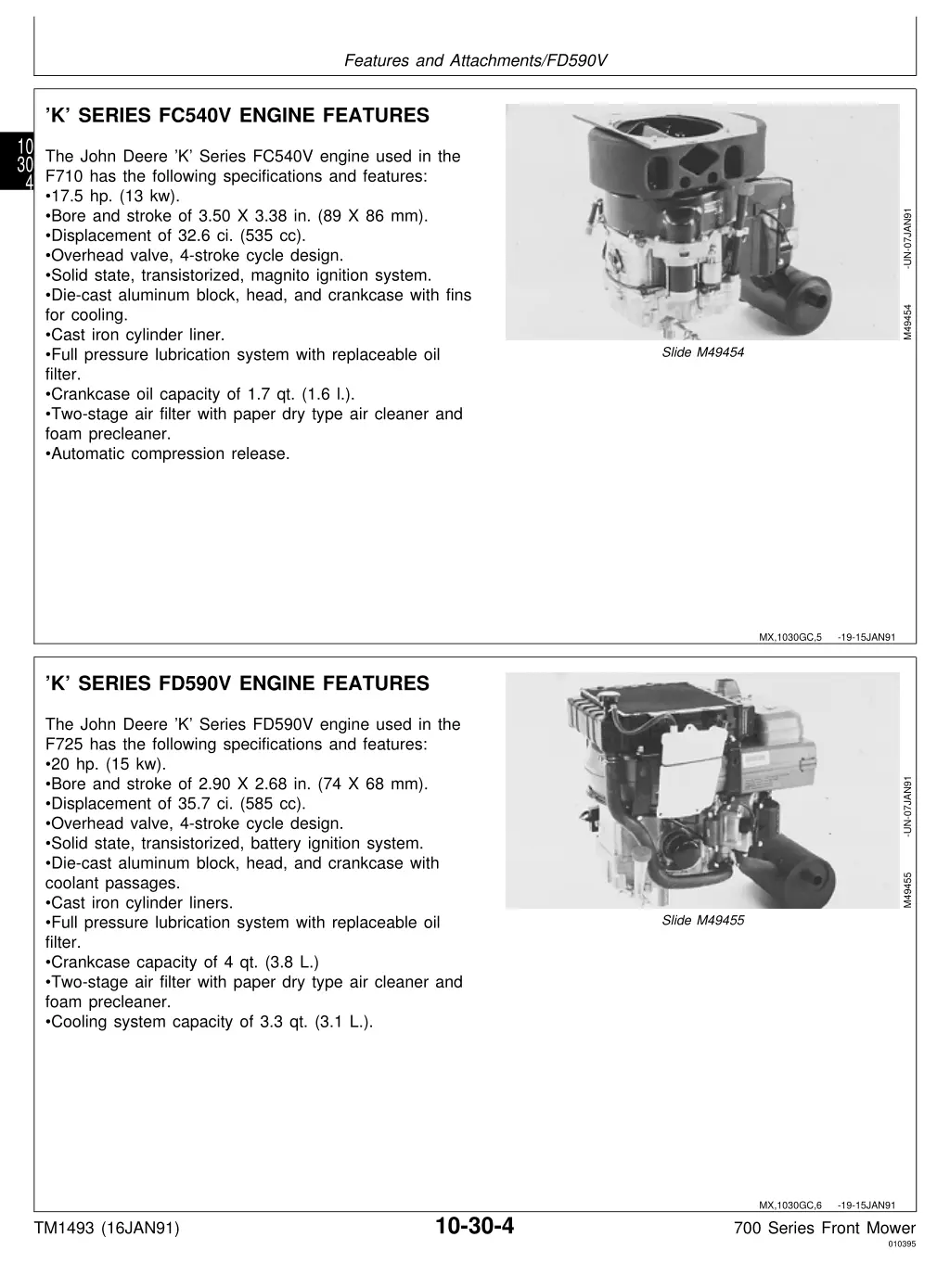 features and attachments fd590v