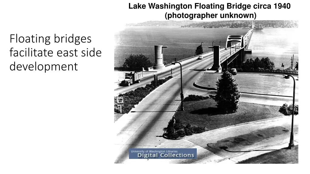 lake washington floating bridge circa 1940