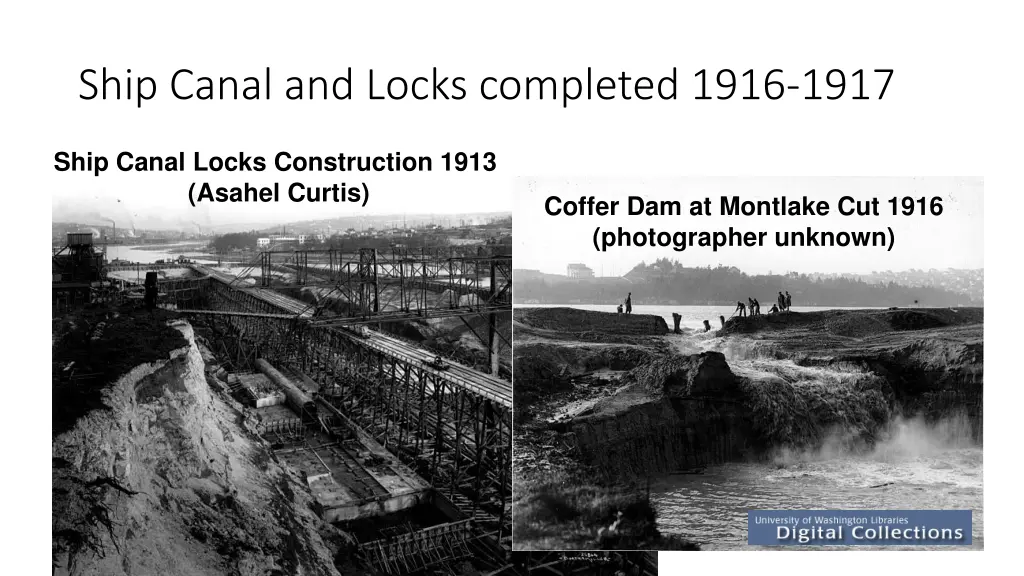 ship canal and locks completed 1916 1917